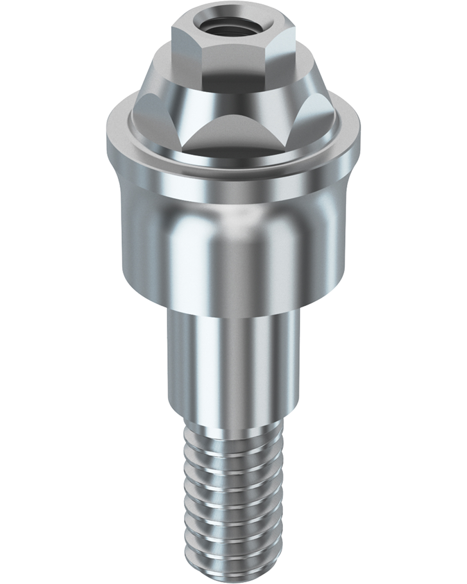 Next Straight Multi Unit Abutment MIS NP Slim 2.1 Hex – 4mm Shoulder, Titanium, Made In Israel